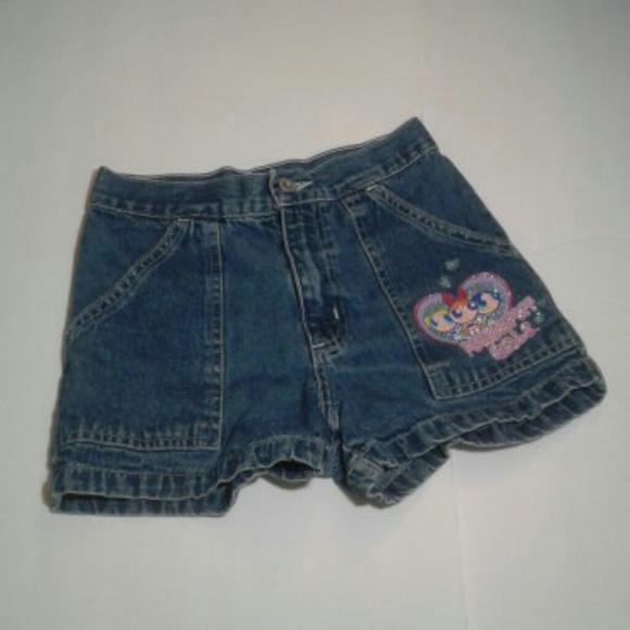 Cartoon Network Other - Cartoon Network Powerpuff Girls denim shorts size M (7-8)